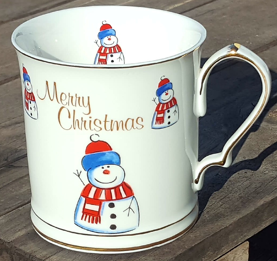 Snowman Tankard Merry Christmas (Custom)
